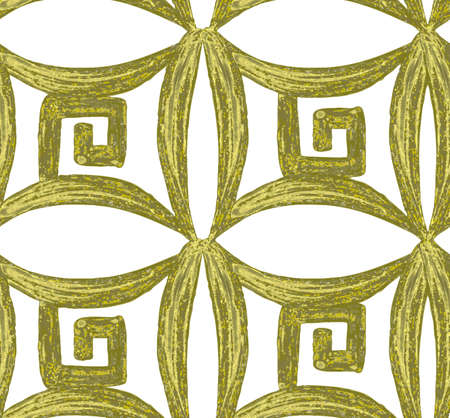 Abstract seamless tradition watercolor vector pattern for fabric