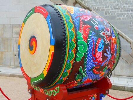 Asian style drumの写真素材