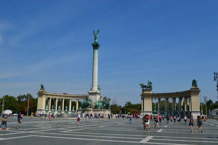 Heroes ' Square and the Millennium Monumentのeditorial素材