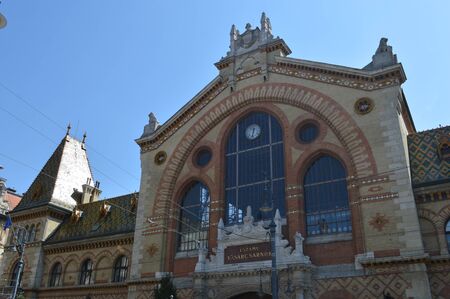 Central Market Hall in Budapestのeditorial素材
