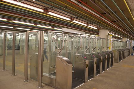Automatic ticket gate in Netherlands