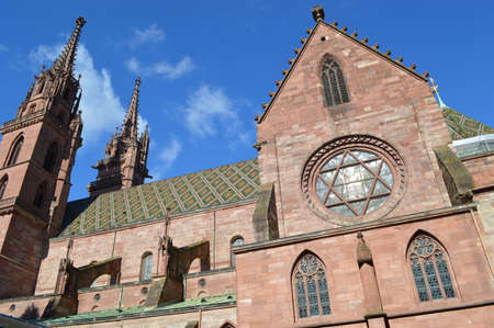Basel Minster in Baselの写真素材