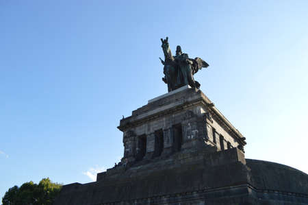 The German corner in Koblenzの写真素材