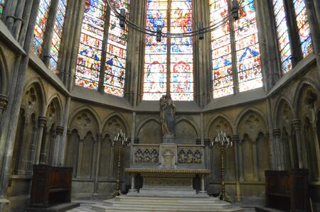 CathÃ©drale Saint-Etienne in Metzのeditorial素材
