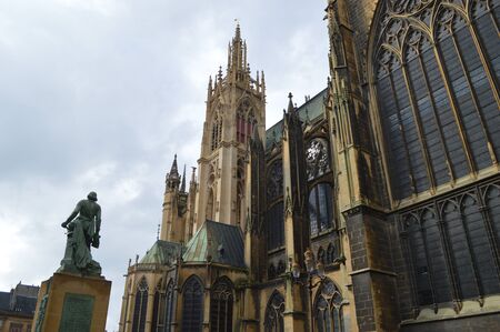 Cathédrale Saint-Etienne in Metzの写真素材