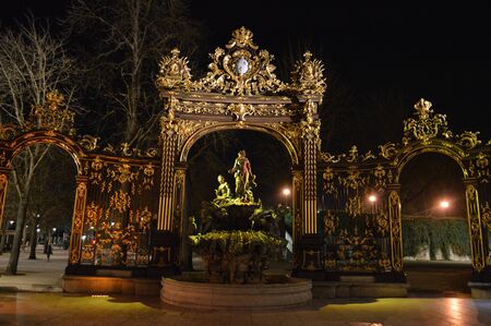 Night view of Nancyの写真素材