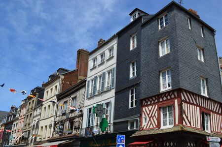 Honfleur in Normandy, Franceのeditorial素材