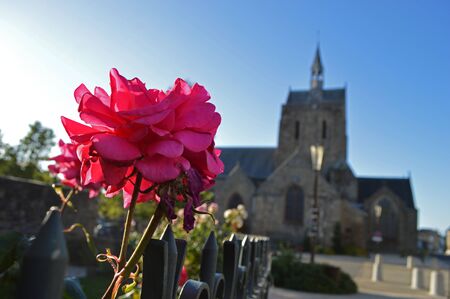 Pontorson in Normandy, Franceのeditorial素材