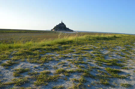 The Mont-Saint-Michel in Normandyの写真素材