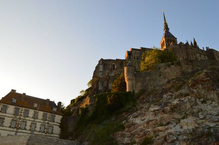 The Mont-Saint-Michel in Normandyのeditorial素材