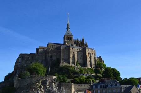 The Mont-Saint-Michel in Normandyのeditorial素材