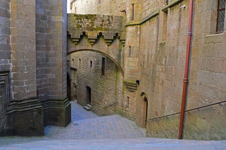 The Mont-Saint-Michel in Normandyのeditorial素材