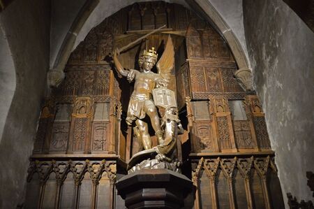 The Mont-Saint-Michel in Normandyのeditorial素材