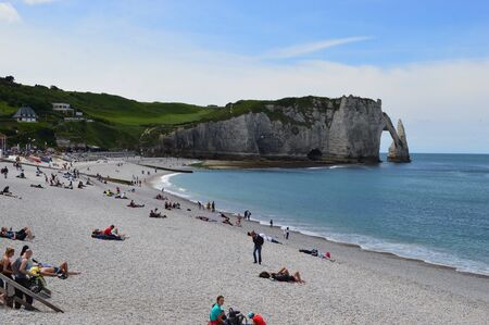 Entretat in Normandy, Franceのeditorial素材