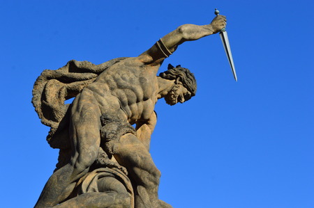 Statue in Pragueの写真素材