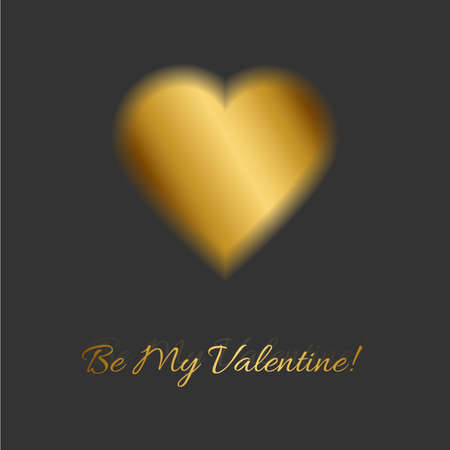 Happy Valentine's Day! on white background. Simple classic design.のイラスト素材