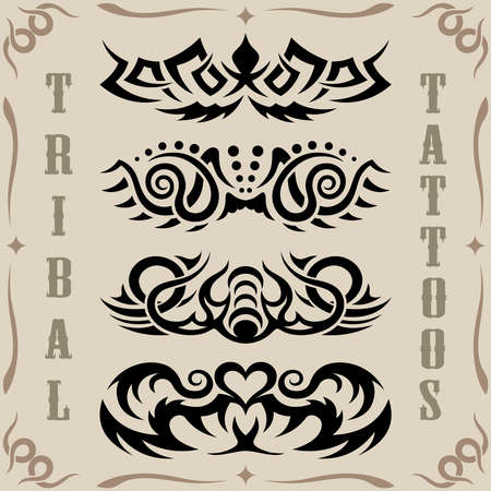 Tribal tattoosのイラスト素材