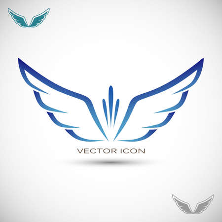 Label with wingsのイラスト素材