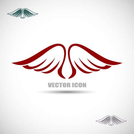 Label with wingsのイラスト素材
