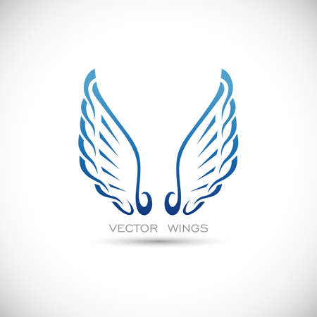 Label with wingsのイラスト素材