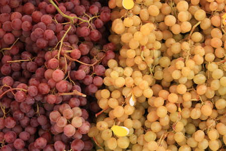 Fruit. Red grapes and white grapes