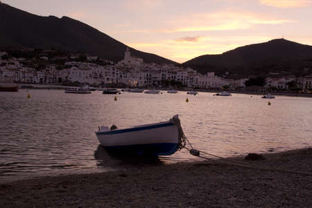 Cadaques, a small coastal town, is the small town of the Catalan painter Salvador Daliの写真素材