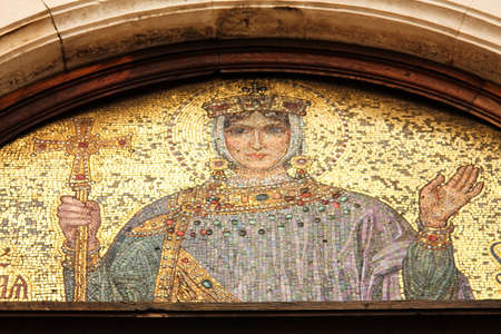 Mosaic in St  Alexander Nevsky Cathedral, a Bulgarian Orthodox cathedral in Sofia, the capital of Bulgaria  Is one of the largest Eastern Orthodox cathedrals in the world, as well as one of Sofiaの写真素材