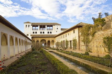The Court of la Acequia  Generalife  Granada 