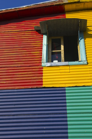 The colourful buildings of La Boca, Buenos Aires, Argentinaのeditorial素材