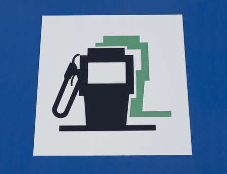 Gas Station Road Sign