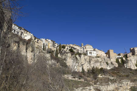 View of the city of Cuenca, in the province of the same name, in Castilla-La Mancha, Spain 