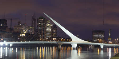 Dock number 2 by night  Port of Buenos Aires の写真素材