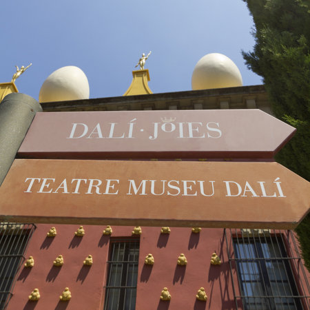 FIGUERES, SPAIN - JUNE 14: Dali Museum in Figueres, Spain on June 14, 2012. Museum was opened on September 28, 1974 and houses largest collection of works by Salvador Dali.のeditorial素材