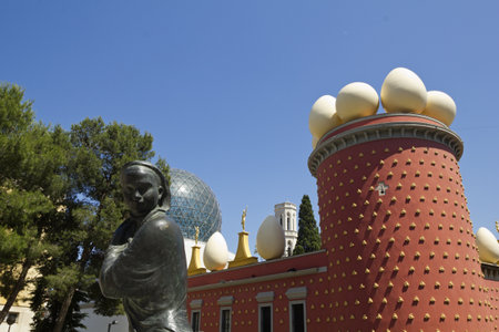 FIGUERES, SPAIN - JUNE 14: Dali Museum in Figueres, Spain on June 14, 2012. Museum was opened on September 28, 1974 and houses largest collection of works by Salvador Dali.のeditorial素材