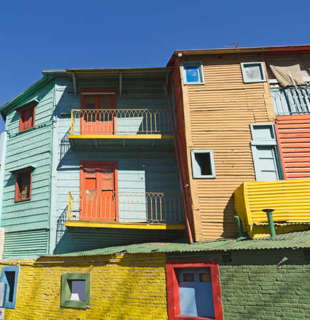 Caminito, a traditional alley, of great cultural and tourism, in the district of La Boca in Buenos Aires, Argentina の写真素材
