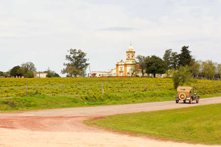 The return to the past  A vintage scene in Uruguayの写真素材