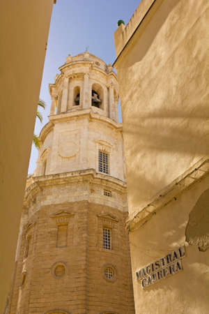 New Cathedral, or Catedral de Santa Cruz on Cadiz, Andalusia Spainの写真素材