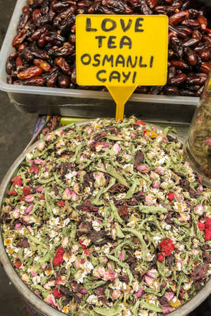 Tea shop in Grand Bazaar, Istanbul, Turkey.