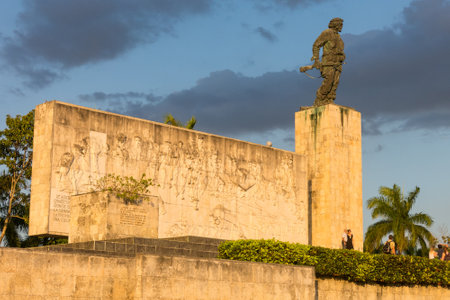 SANTA CLARA, CUBA-JANUARY 6, 2017: Che Guevara Memorial and Museum in Santa clara. Che Guevara was a commander in the Rebel Army who overthrew Batista from government in 1959.のeditorial素材