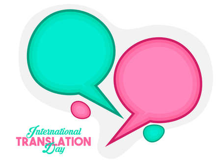 Speech Bubble illustration for International Translation Dayのイラスト素材