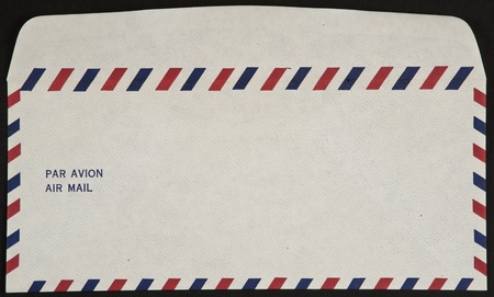 air mail envelope isolated on black background par avionの写真素材
