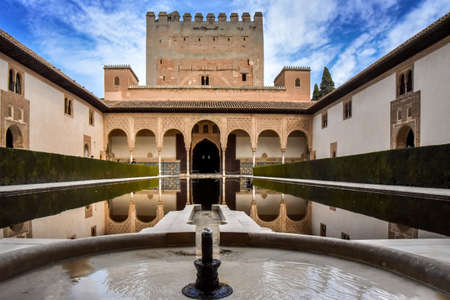 The Gardens of the Alhambra and Generalife, Granada, Spainのeditorial素材
