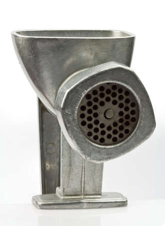 Vintage metal meat grinderの写真素材