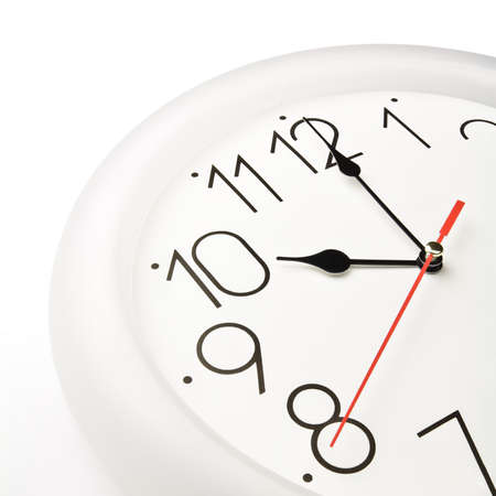 Wall clock showing the tenth hourの写真素材