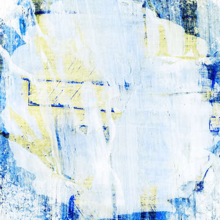 Painted collage, paper texture.