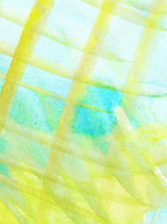 Abstract watercolor background with leaked, striped paint