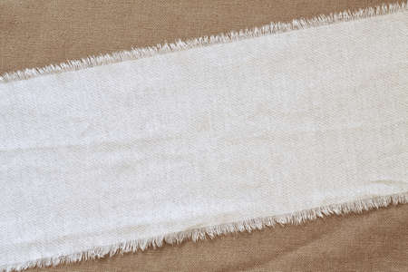 Flap burlap background, piece of natural material, can be used as background, with space for text 
