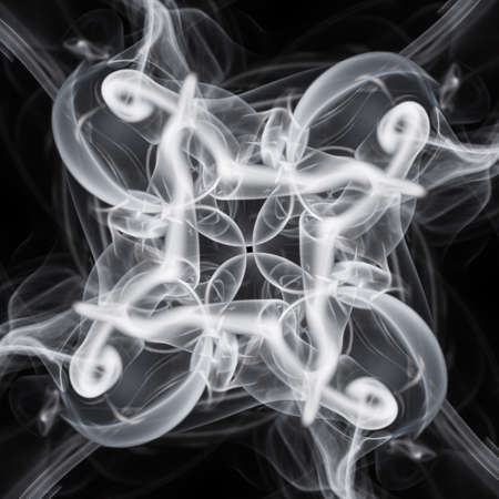 Abstract smoke on black backgroundの写真素材