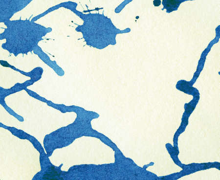 Abstract bluer watercolor, ink splashesの写真素材