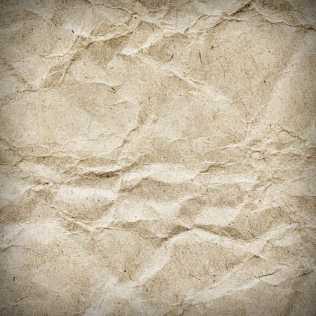old, stained, crumpled vintage paper textureの写真素材